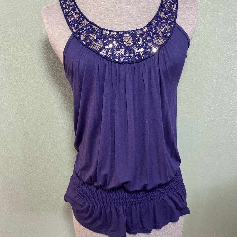 Papaya Size Small Sequin Women's Top